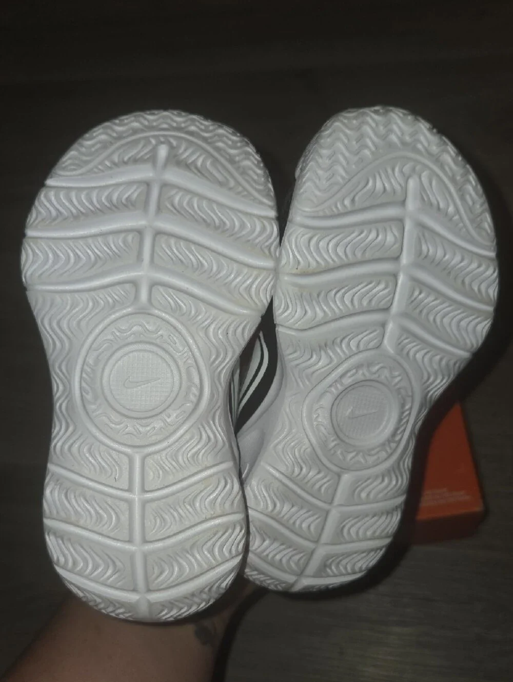 Nike Kids Black and White Slip-On Athletic Sneakers